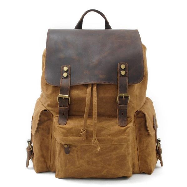 backpack vzva waterproof batik canvas men's with cowhide european and american retro outdoor travel bag large-capac
backpack vzva waterproof batik canvas men's with cowhide european and american retro outdoor travel bag large-capac