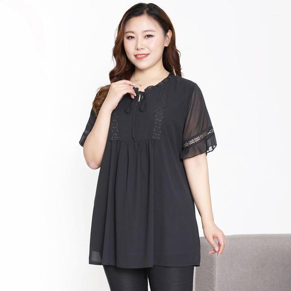 to 10xl plus size summer chiffon shirts women slim casual blouse outerwear blusas femme women's blouses, White
to 10xl plus size summer chiffon shirts women slim casual blouse outerwear blusas femme women's blouses, White