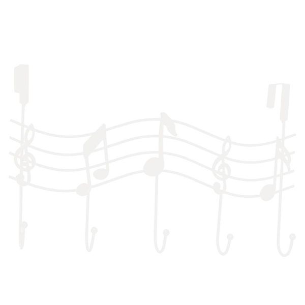 Over The Door Hanger Rack 5 Hooks Home Office Bathroom Coat Towel Musical Note SCVD889 & Rails
Over The Door Hanger Rack 5 Hooks Home Office Bathroom Coat Towel Musical Note SCVD889 & Rails