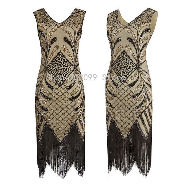 women vintage flapper dress costume fringed sequin large size vestidos largos ropa mujer verano 2021 sundress casual dresses, Black;gray
women vintage flapper dress costume fringed sequin large size vestidos largos ropa mujer verano 2021 sundress casual dresses, Black;gray