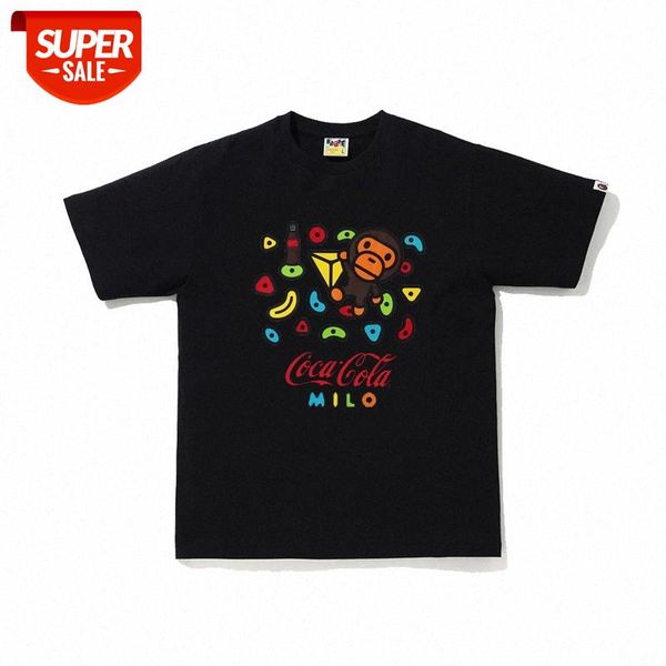 summer japanese tide brand co-branded male and female printed cotton short-sleeved t-shirt #ky0o, White;black
summer japanese tide brand co-branded male and female printed cotton short-sleeved t-shirt #ky0o, White;black