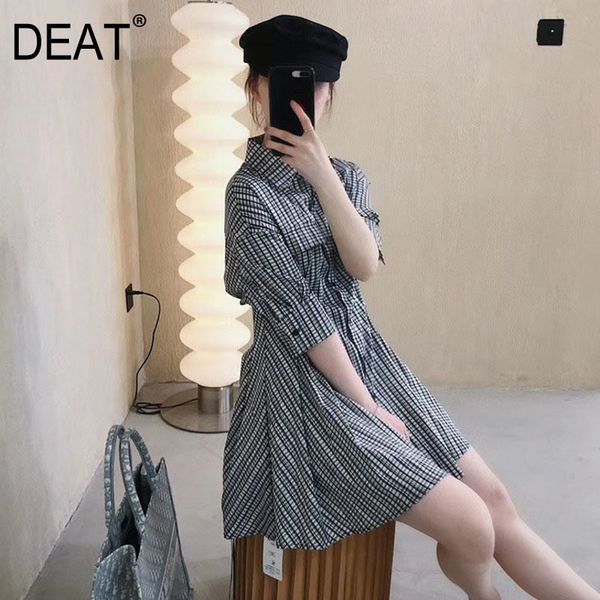 women black plaid pockets single breasted dress polo neck short sleeve loose fit fashion tide spring summer 7d0046 210421, Black;gray
women black plaid pockets single breasted dress polo neck short sleeve loose fit fashion tide spring summer 7d0046 210421, Black;gray