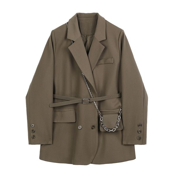 autumn fashion blazer jacket women with belt casual pockets loose office lady double breasted coat vintage suits outwear 210417, White;black
autumn fashion blazer jacket women with belt casual pockets loose office lady double breasted coat vintage suits outwear 210417, White;black