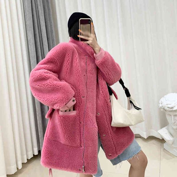 women's wool & blends blends winter thick warm lamb wool oversize shearling coats stand collar zipper loose plus size medium long faux, Black
women's wool & blends blends winter thick warm lamb wool oversize shearling coats stand collar zipper loose plus size medium long faux, Black