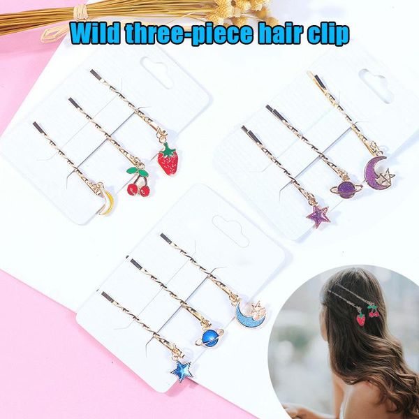 hair clips & barrettes 3pcs/set sweet women girls stars moon fruit series geometric alloy hairpins fashion accessories ea, Golden;silver
hair clips & barrettes 3pcs/set sweet women girls stars moon fruit series geometric alloy hairpins fashion accessories ea, Golden;silver