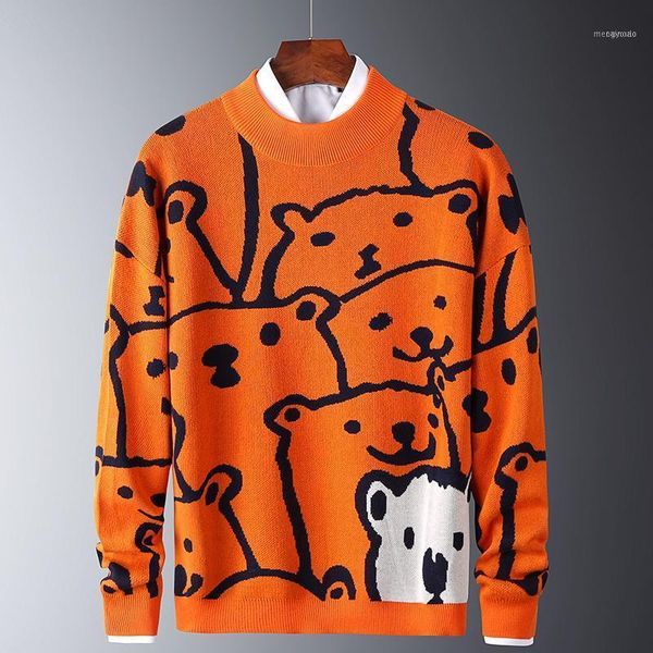 men's sweaters mens autumn casual polar bear pattern trendy slim cotton long sleeve round collar male warm pullovers orange1, White;black
men's sweaters mens autumn casual polar bear pattern trendy slim cotton long sleeve round collar male warm pullovers orange1, White;black
