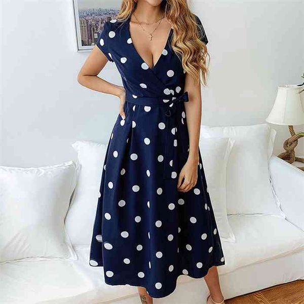 lossky summer women vintage long dress casual polka dot print party short sleeve dresses v-neck fashion woman clothes y2k, Black;gray 
lossky summer women vintage long dress casual polka dot print party short sleeve dresses v-neck fashion woman clothes y2k, Black;gray