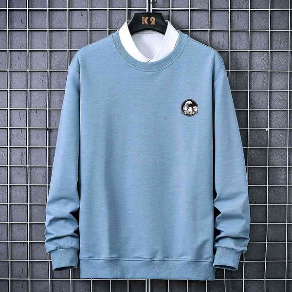men's round neck sweater autumn 2020 new versatile simple loose trend leisure long sleeve coat, Black
men's round neck sweater autumn 2020 new versatile simple loose trend leisure long sleeve coat, Black