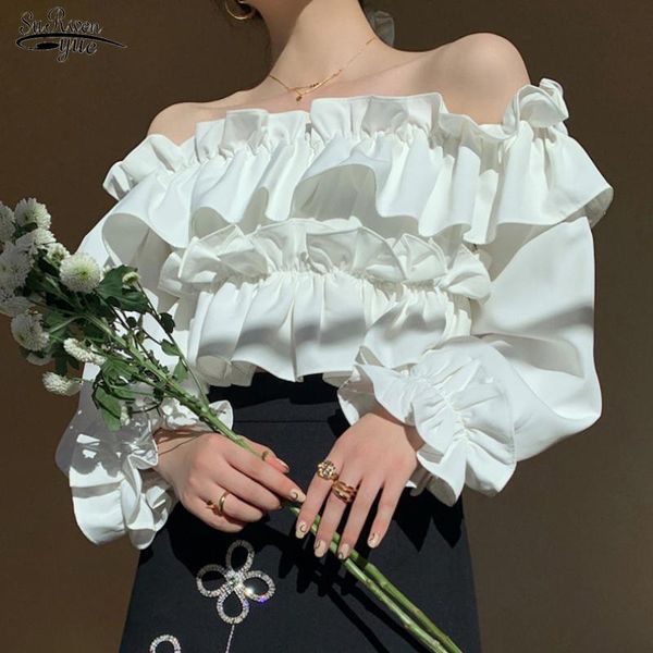 women's blouses & shirts off shoulder chiffon shirt women autumn long sleeve white ruffled blosues casual puff slash neck blusas 1
women's blouses & shirts off shoulder chiffon shirt women autumn long sleeve white ruffled blosues casual puff slash neck blusas 1
