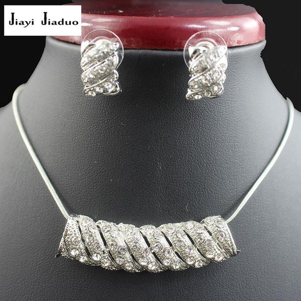 earrings & necklace jiayijiaduo bridal pendant jewelry set for beautiful women silver color party gift love wedding
earrings & necklace jiayijiaduo bridal pendant jewelry set for beautiful women silver color party gift love wedding