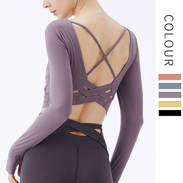 yoga outfit long sleeve straps shirt crop women shoulder strap workout fitness running sport t-shirt training sportswear
yoga outfit long sleeve straps shirt crop women shoulder strap workout fitness running sport t-shirt training sportswear