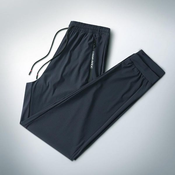 men's tracksuits casual pants ice silk stretch breathable sports fitness running fashion air conditioning, Gray
men's tracksuits casual pants ice silk stretch breathable sports fitness running fashion air conditioning, Gray