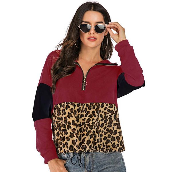 women's hoodies & sweatshirts ymwmhu wine red witn hood long sleeve hooded autumn loose leopard spring casual korean sweatshirt, Black
women's hoodies & sweatshirts ymwmhu wine red witn hood long sleeve hooded autumn loose leopard spring casual korean sweatshirt, Black