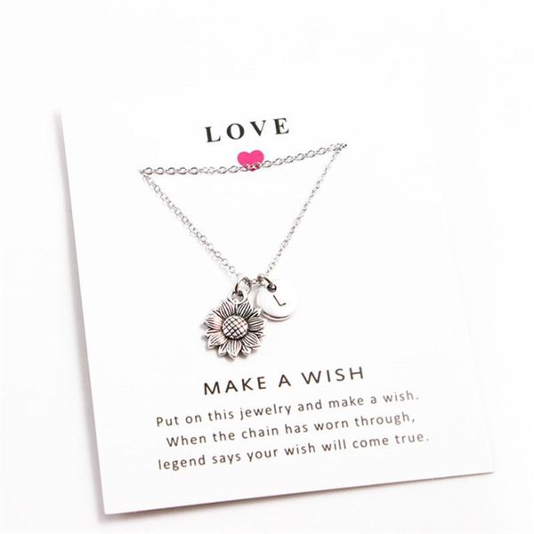 pendant necklaces creative sunflower long vintage fashion daily jewelry with alphabet letter sweater for women, Silver
pendant necklaces creative sunflower long vintage fashion daily jewelry with alphabet letter sweater for women, Silver