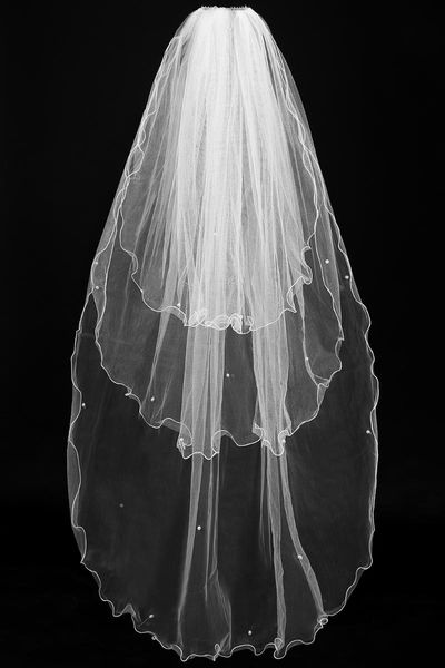 bridal veils 2021 in stock velos de noiva 3 layers beaded wedding veil white simple with comb, Black
bridal veils 2021 in stock velos de noiva 3 layers beaded wedding veil white simple with comb, Black