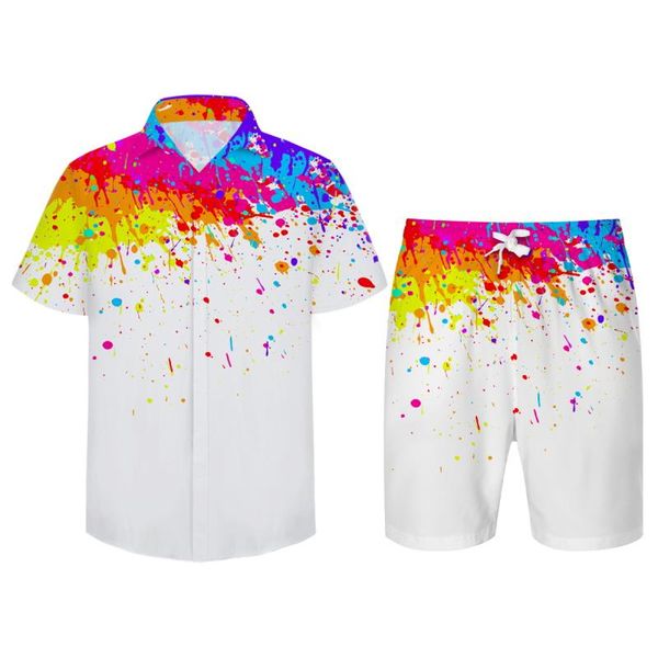 men's tracksuits cloudstyle mens suits 3d printed shirts splatter color paint stains men+shorts set men short sleeve casual sets, Gray
men's tracksuits cloudstyle mens suits 3d printed shirts splatter color paint stains men+shorts set men short sleeve casual sets, Gray
