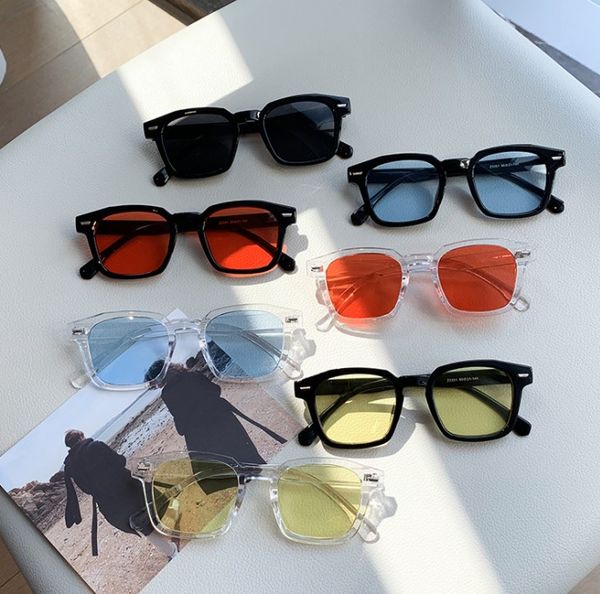 retro harajuku wind round face street p holiday sunglasses, White;black