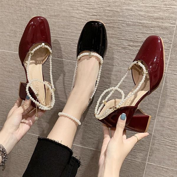 retro woman shoes square toe sandals elastic band high heels mary jane shallow mouth original slip-on high-heeled comfort spri dress, Black
retro woman shoes square toe sandals elastic band high heels mary jane shallow mouth original slip-on high-heeled comfort spri dress, Black