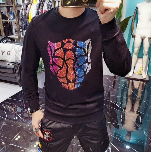 men's hoodies & sweatshirts winter fashion sweatshirt men hip hop long sleeve pullover diamonds clothes, Black
men's hoodies & sweatshirts winter fashion sweatshirt men hip hop long sleeve pullover diamonds clothes, Black