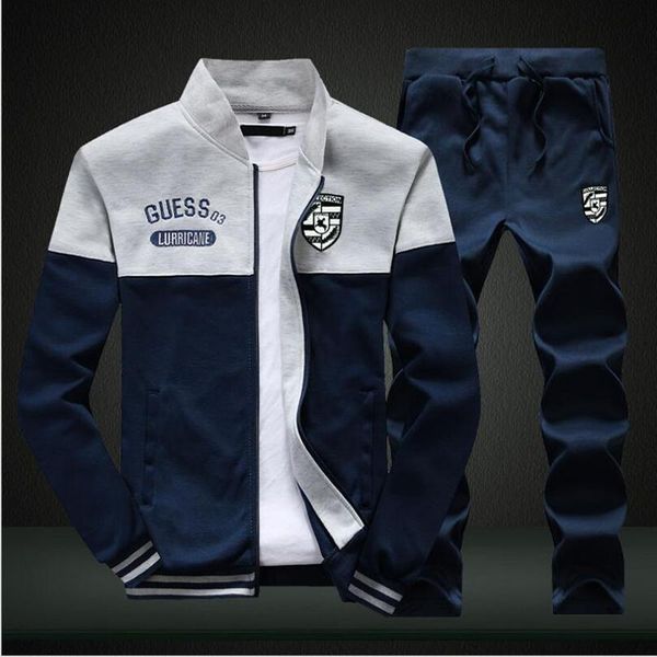 men's tracksuits brand men sets fashion autumn spring sporting suit sweatshirt +sweatpants mens clothing 2 pieces slim tracksuit grey, Gray
men's tracksuits brand men sets fashion autumn spring sporting suit sweatshirt +sweatpants mens clothing 2 pieces slim tracksuit grey, Gray