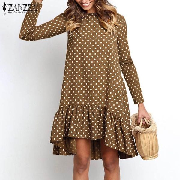 casual dresses women polka dot printed dress 2022 long sleeve ruffles asymmetrical hem sundress bohemian beach vestidos plus size, Black;gray
casual dresses women polka dot printed dress 2022 long sleeve ruffles asymmetrical hem sundress bohemian beach vestidos plus size, Black;gray