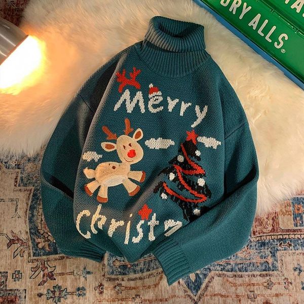 women's sweaters women christmas turtleneck sweater elk tree print loose casual female xmas knitwear costumes autumn winter, White;black
women's sweaters women christmas turtleneck sweater elk tree print loose casual female xmas knitwear costumes autumn winter, White;black