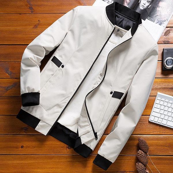 men's casual windbreaker jackets 2021 spring autumn bomber jacket men slim fit baseball rib sleeve coats, Black;brown
men's casual windbreaker jackets 2021 spring autumn bomber jacket men slim fit baseball rib sleeve coats, Black;brown