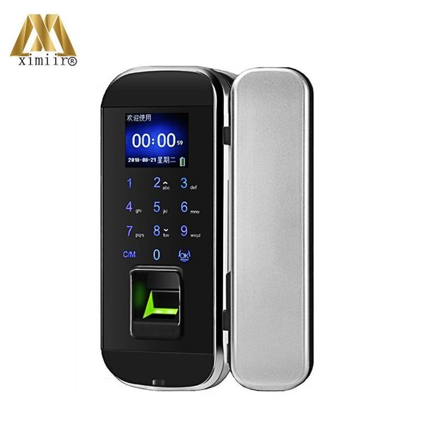 good quality fingerprint glass door lock with card and remote control xm-100 frameless access
good quality fingerprint glass door lock with card and remote control xm-100 frameless access