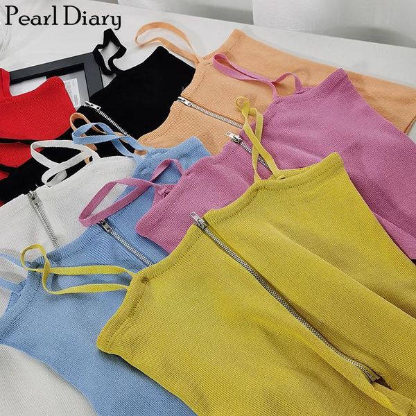 women's tanks & camis pearl diary women knitted zip front spaghetti strap cropped through crop casual plain strappy, White
women's tanks & camis pearl diary women knitted zip front spaghetti strap cropped through crop casual plain strappy, White