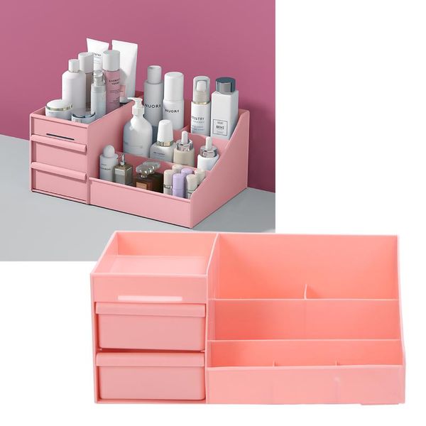 1pc deskorganizer storage case make-up with 2 drawer for bedroom vanity table dormitory boxes & bins
1pc deskorganizer storage case make-up with 2 drawer for bedroom vanity table dormitory boxes & bins