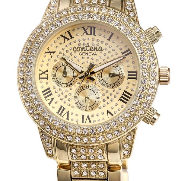 wristwatches women watches gold full diamond women's rhinestone ladies watch clock montre femme relogio feminino, Slivery;brown
wristwatches women watches gold full diamond women's rhinestone ladies watch clock montre femme relogio feminino, Slivery;brown