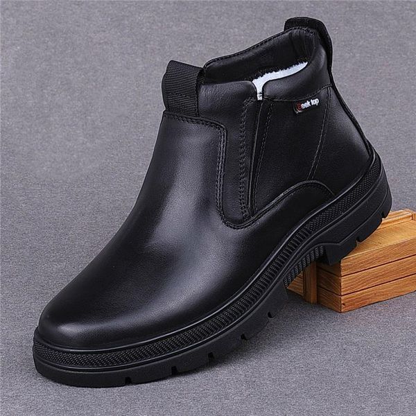 boots mens luxury fashion warm wool winter cow leather cotton shoes outdoor plush snow boot platform ankle bota masculina sapato, Black
boots mens luxury fashion warm wool winter cow leather cotton shoes outdoor plush snow boot platform ankle bota masculina sapato, Black