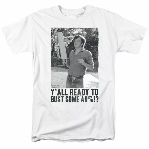 Dazed and Confused Paddle T Shirt Licensed Comedy Movie Funny Tee Classic White, White;black
Dazed and Confused Paddle T Shirt Licensed Comedy Movie Funny Tee Classic White, White;black