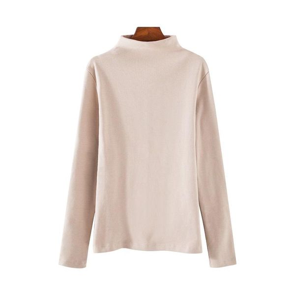 women's t-shirt yitimuceng woman tshirts half high collar long sleeve solid comfortable girly tees spring 6 colors 2021 fashion pullov, White
women's t-shirt yitimuceng woman tshirts half high collar long sleeve solid comfortable girly tees spring 6 colors 2021 fashion pullov, White