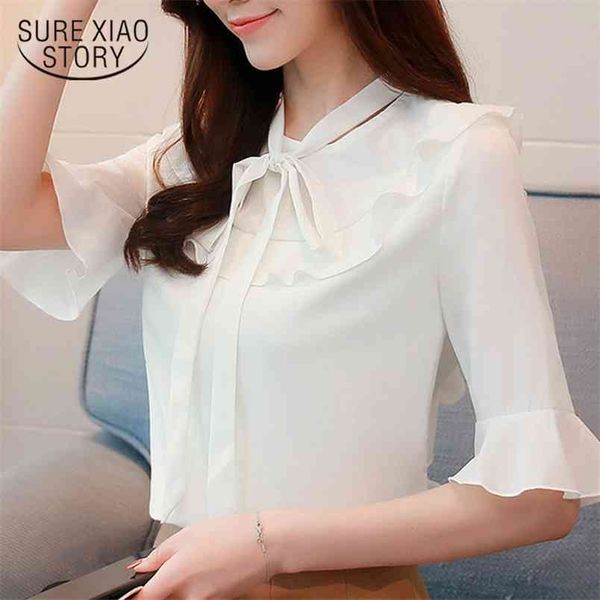 fashion bow sweet lady style office women flare sleeve blouses chiffon shirts summer clothing 0265 40 210506, White
fashion bow sweet lady style office women flare sleeve blouses chiffon shirts summer clothing 0265 40 210506, White