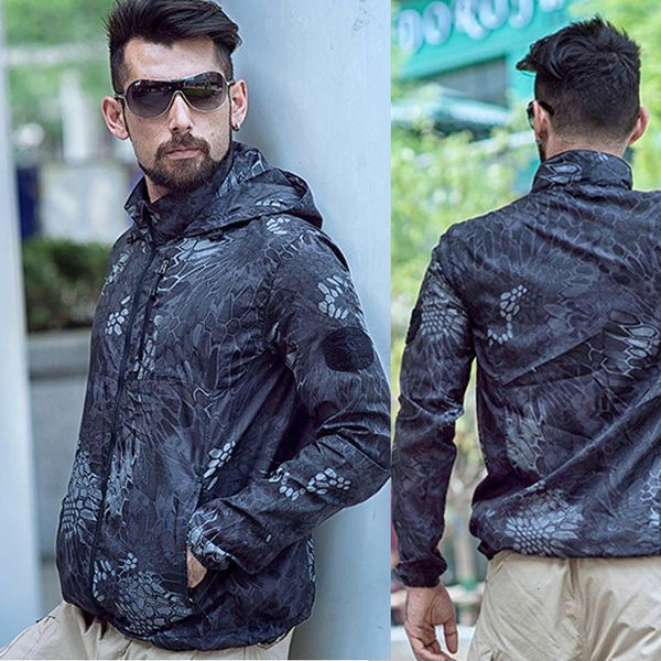 men's jackets fashion tactical camouflage thin clothing nylon wear-resisting lightweight breathable windbreaker jacke, Black;brown
men's jackets fashion tactical camouflage thin clothing nylon wear-resisting lightweight breathable windbreaker jacke, Black;brown