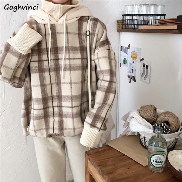 hoodies women plaid turtle-neck hooded fake two pieces womens winter thickening bf harajuku oversize kpop hoodie ins pullover women's &, Black
hoodies women plaid turtle-neck hooded fake two pieces womens winter thickening bf harajuku oversize kpop hoodie ins pullover women's &, Black