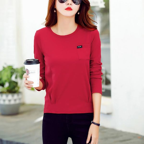 women's t-shirt ljsxls 2021 autumn fashion loose tshirt women korean cotton o neck long sleeve womens plus size tee shirt femme, White
women's t-shirt ljsxls 2021 autumn fashion loose tshirt women korean cotton o neck long sleeve womens plus size tee shirt femme, White