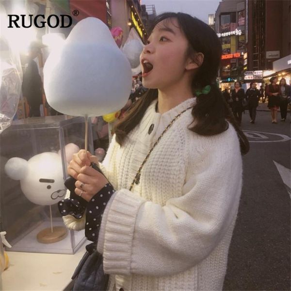 women's sweaters rugod 2021 autumn winter casual women long sleeve o-neck sweater ladies thick loose solid cardigans sueter mujer, White;black
women's sweaters rugod 2021 autumn winter casual women long sleeve o-neck sweater ladies thick loose solid cardigans sueter mujer, White;black