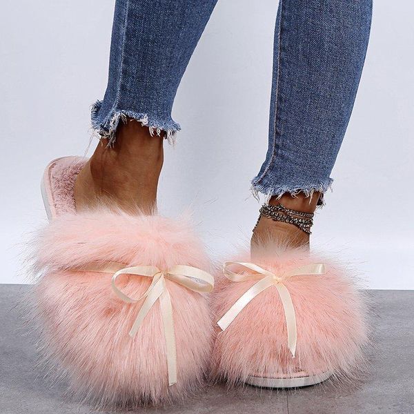 slippers autumn winter furry female bowknot home warmth plush indoor household baotou cotton wear half-support, Black
slippers autumn winter furry female bowknot home warmth plush indoor household baotou cotton wear half-support, Black