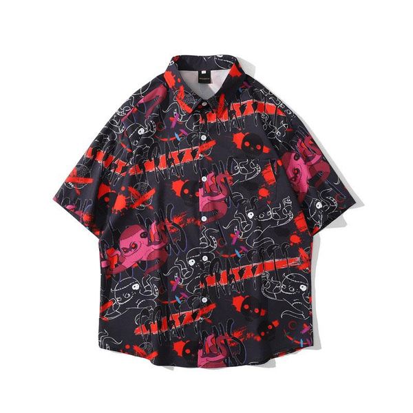 men's casual shirts men shirt short sleeve 2021 arrival summer fashion loose male thin graffiti cartoons letter student korean style s5, White;black
men's casual shirts men shirt short sleeve 2021 arrival summer fashion loose male thin graffiti cartoons letter student korean style s5, White;black