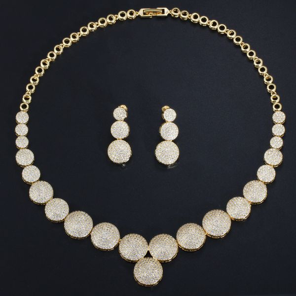 t0142 selling bridal jewelry high-grade micro inlaid zircon necklace earrings two-piece dress accessories set, Black
t0142 selling bridal jewelry high-grade micro inlaid zircon necklace earrings two-piece dress accessories set, Black