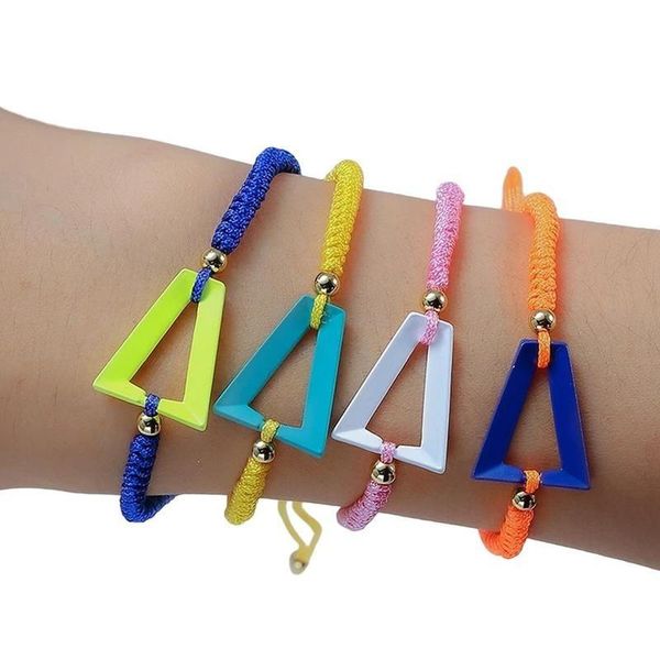 bangle 2021 fashion adjustable neon rainbow triangle bracelet for women men trend chlidren's rope jewelry birthday gift, Black
bangle 2021 fashion adjustable neon rainbow triangle bracelet for women men trend chlidren's rope jewelry birthday gift, Black