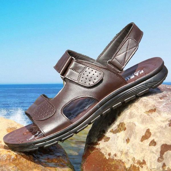 summer men sandals soft men casual shoes outdoor genuine leather sandals roman waterproof beach zapatos de hombre s6we#, Black
summer men sandals soft men casual shoes outdoor genuine leather sandals roman waterproof beach zapatos de hombre s6we#, Black