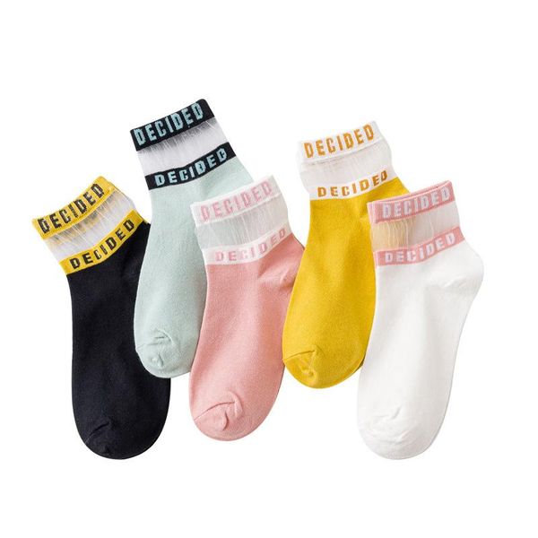socks female spring and summer letter glass silk shallow mouth women's boat thin crystal card short tube cotton men's, Black
socks female spring and summer letter glass silk shallow mouth women's boat thin crystal card short tube cotton men's, Black