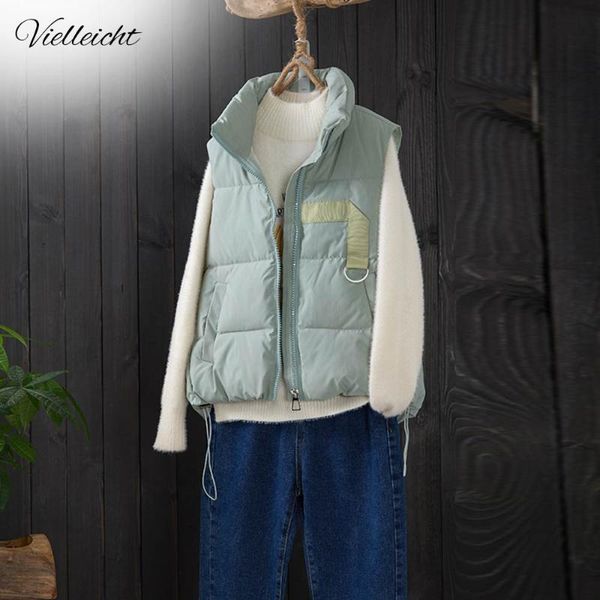 women's vests vielleicht autumn winter vest women cotton 2021 short fashion waistcoat stand collar female casual colete feminino, Black;white
women's vests vielleicht autumn winter vest women cotton 2021 short fashion waistcoat stand collar female casual colete feminino, Black;white