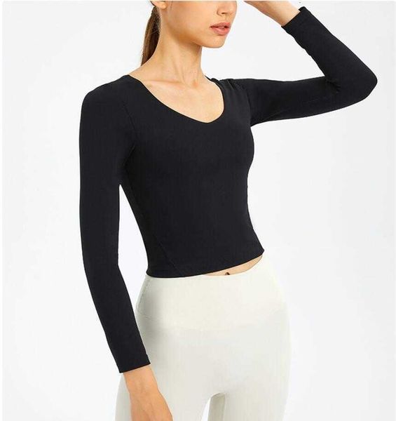 yoga women's long sleeve padded bra sports slim running fitns shirt gym cloth workout v-neck casual t-shirt, Gray
yoga women's long sleeve padded bra sports slim running fitns shirt gym cloth workout v-neck casual t-shirt, Gray