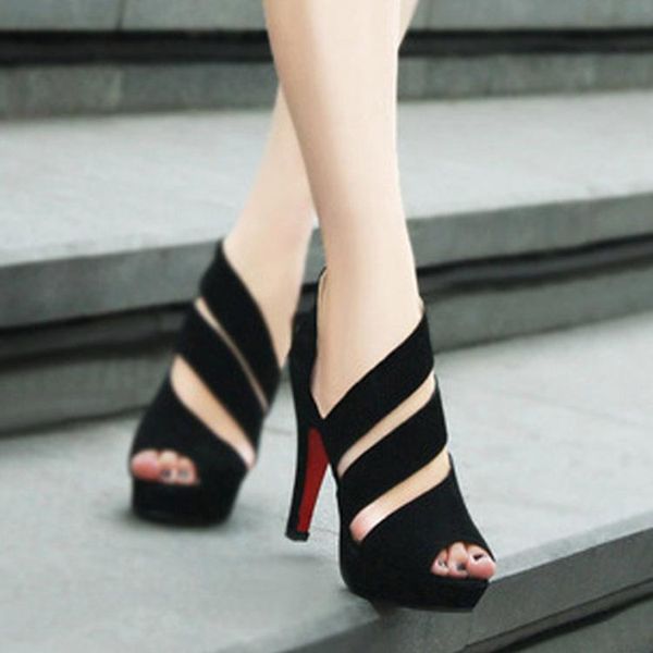 sandals women summer gladiator high heels peep toe casual shoes woman waterproof platform cut out, Black
sandals women summer gladiator high heels peep toe casual shoes woman waterproof platform cut out, Black