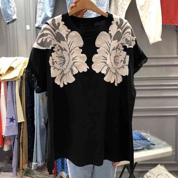 korean fashion lace patchwork woman tshirts summer simple short sleeve t shirt women casual comfortable tee 210514, White
korean fashion lace patchwork woman tshirts summer simple short sleeve t shirt women casual comfortable tee 210514, White