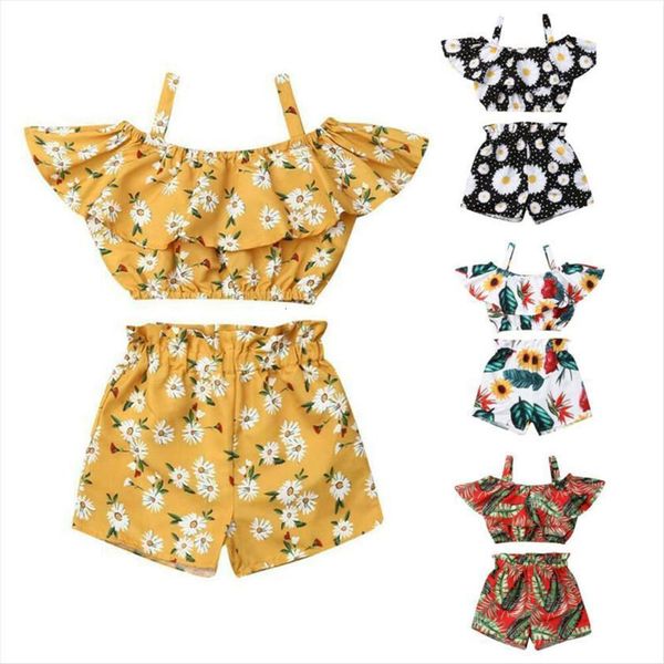 aa children floral clothes holiday kids baby girls summer ruffle shorts pants 2pcs outfits kid, White
aa children floral clothes holiday kids baby girls summer ruffle shorts pants 2pcs outfits kid, White
